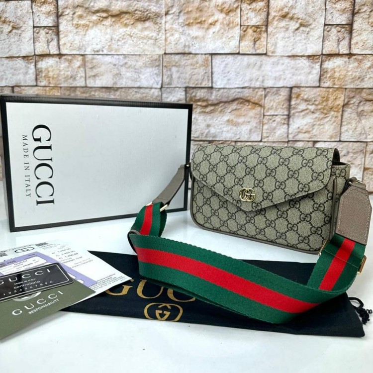 GUCCİ OPHİDİA MİNİ CROSSBODY VİZON